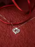 TOUPOP Sterling Silver & Rose A-Z Initial Pendant Necklace-0-4