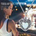 wholesale 925 Sterling Silver Heart Opal Cremation Jewelry Urn Necklace with Funnel and Chain for Women & Men-0-3