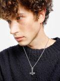 wholesale 925 Sterling Silver Thor's Hammer Pendant Necklace  Norse Viking Jewelry for Men-0-2