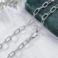 wholesale Sterling Silver Paperclip Chain Necklace 16 26 Italy Made Lobster Clasp-0-3