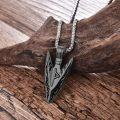 wholesale  Black Arrowhead Norse Rune Pendant Necklace for Men-0-1