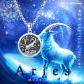 wholesale 925 Sterling Silver Aries Zodiac Sign Constellation Pendant Necklaces for Men Women Astrology Gifts-0-5