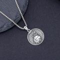 wholesale 925 Sterling Silver Sport Pendant Necklace - Never Give Up Motivational Jewelry for Basketball Fans-0-3