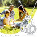 wholesale 925 Sterling Silver Love Knot Family Tree Pendant Necklaces for Women - Mothers Day Gifts-0-5