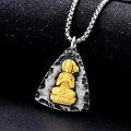 wholesale Buddha Necklace For Men Women 925 Sterling Silver/14k Gold Plated Buddhist Necklace Chinese Lucky Talisman Amulet Protection Gifts For Christmas -0-4