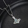 wholesale 925 Sterling Silver  Abalone Shell Inlay Mjolnir Thor's Hammer Pendant Norse Jewelry for Men Women-0-1