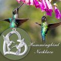 wholesale 925 Sterling Silver Hummingbird Mother Daughter Pendant Necklaces - Cute s for Women-0-1