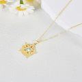wholesale 14K Gold Star Moonstone Pendant Necklace for Women - Holiday s-0-2