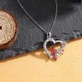 wholesale 925 Sterling Silver Love You Forever Girl and Dog Pendant Necklace for Women-0-1