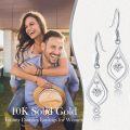 wholesale 14K Gold Moissanite Teardrop Dangle Earrings for Women Birthdays-0-2