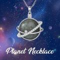 wholesale 925 Sterling Silver Planet Pendant With Gray Stone-0-1