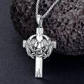 wholesale Sterling Silver Cross Pendant Necklace for Women Men Religious Jewelry Gift for Christmas Birthday Mothers Day-0-77