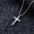 wholesale Sterling Silver Polished Delicate Crucifix Cross Pendant Necklace for Men Women 20 22 24 Inches-0-2