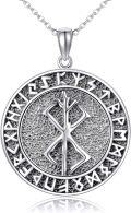 wholesale 925 Sterling Silver Tree of Life Pendant Norse Runes Amulet Jewelry for Men Women Gift-0-0