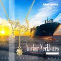 wholesale 925 Sterling Silver & Cubic Zirconia Anchor Necklace for Women - Nautical Jewelry Gift with Adjustable Chain, Hypoallergenic, 24mm Pendant-0-4
