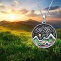wholesale 925 Sterling Silver Abalone Shell God is Greater Pendant Necklace for Women Christian Faith  43cm Chain Length-0-4