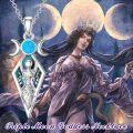 wholesale 925 Sterling Silver Turquoise Abalone Shell Egyptian Goddess Triple Moon Pendant Necklace for Women Witchcraft s-0-2