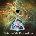 TOUPOP Sterling Silver & Crystal Celtic Trinity Knot Birthstone Necklace-0-2