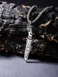 wholesale 925 Sterling Silver Tribal Knife Pendant Necklace  for Men-0-2