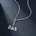wholesale 925 Sterling Silver Double Axe Pendant Necklace  for Men - Norse Viking Jewelry-0-4