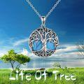 wholesale  Sterling Silver Tree of Life Necklace with Dainty Pendant Irish Jewelry Gift for Women -0-14