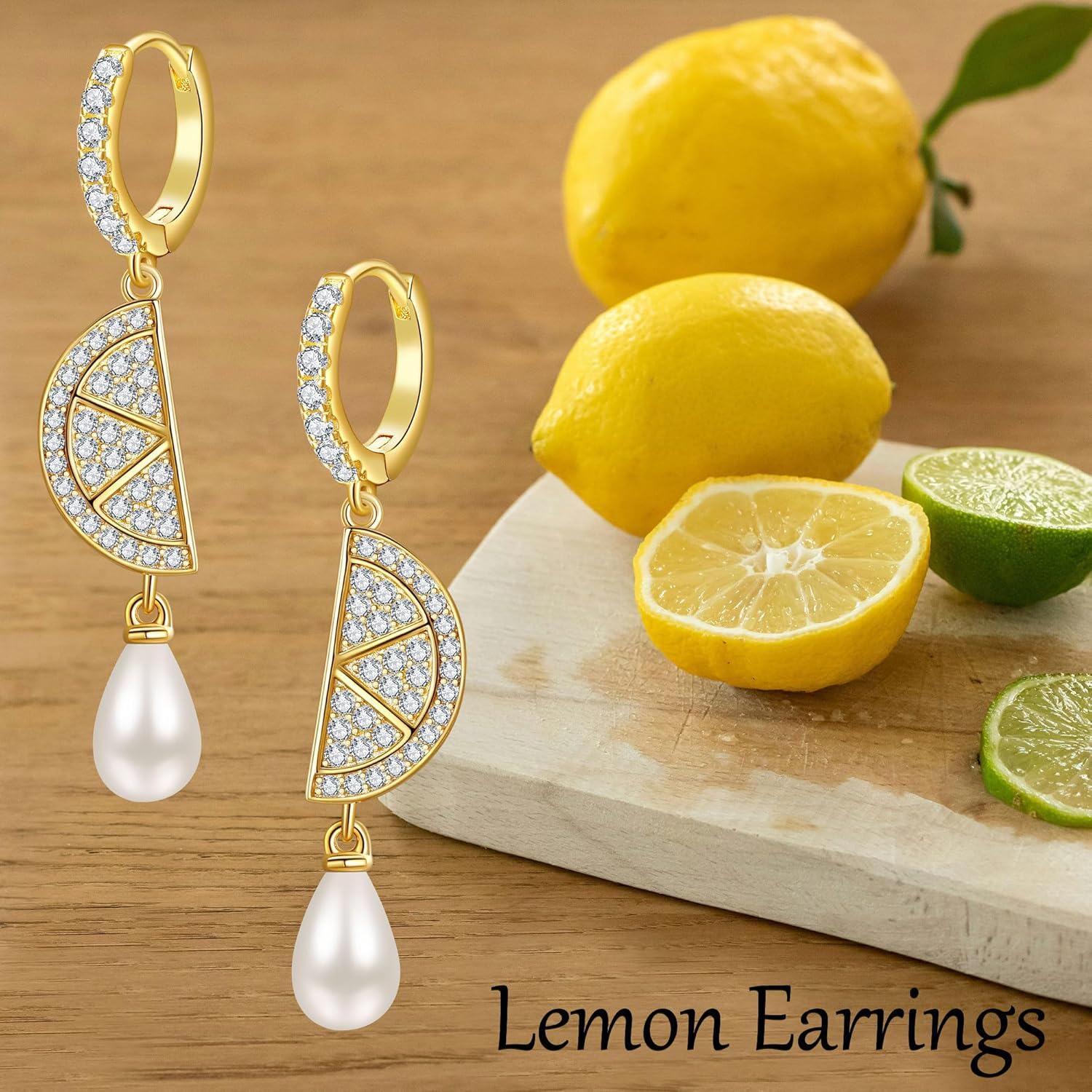 wholesale Gold 925 Sterling Silver Pearl Drop Geometric Hoop Earrings-0-4