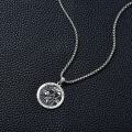 wholesale 925 Sterling Silver Saint Christopher Traveler Protection Pendant Necklace-0-3
