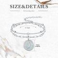 wholesale 925 Sterling Silver & Opal Initial Bracelet - Personalized Elegant Dainty Jewelry Gift for Women-0-1