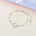 wholesale 925 Sterling Silver Mountain Charm Bracelet Gift for Women Girls Sis-0-4