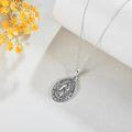 wholesale 925 Sterling Silver Virgin of Guadalupe Pendant Necklace for Women Catholic Gifts-0-4