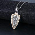 wholesale 925 Sterling Silver Metal Stone Saint Michael Christopher Judas Benedict Joseph Jude Pendant Necklace  for Men Religious Talisman Amulet Gift-0-2