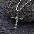 wholesale 925 Sterling Silver Labradorite Stone Cross Projection Necklace for Women and Men Personalized Photo Pendant Elegant s-0-1