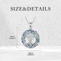 wholesale Sterling Silver Crystal Tree of Life Necklace Celtic Knot Jewelry for Women-0-23