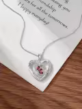 TOUPOP Sterling Silver Butterfly Pendant Necklace with Crystal Gifts-0-3