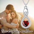 wholesale Sterling Silver Teardrop Urn Necklace for Ashes Men Women-0-4