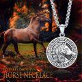 wholesale 925 Sterling Silver Horse Head Pendant Necklaces for Men & Women s-0-3