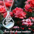 wholesale 925 Sterling Silver Mother of Pearl Floral Pendant Necklaces - Gifts for Her-0-17