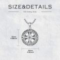 wholesale 925 Sterling Silver Compass Necklace Pendant - Graduation  for Men & Women -0-5