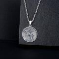 wholesale 925 Sterling Silver Tree of Life Pendant Necklace with Angel and Cross Charm for Men & Women Christian  47cm Chain Length-0-1