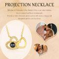 TOUPOP Stainless Steel Crystal Custom Photo Projection Necklace-0-4