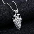 wholesale 925 Sterling Silver Norse Vegvisir Compass Viking Arrowhead Pendant Necklace  for Men-0-2