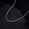wholesale 925 Sterling Silver Byzantine Chain Necklace with Square Links - 4mm Width Length: Choose from 18 to 36 Unisex Jewelry for Men & Women-0-2