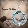 TOUPOP Sterling Silver Celtic Knot Compass Necklace Gift-0-3