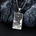 wholesale 925 Sterling Silver The Star Tarot Pendant Necklace for Men Women Gifts-0-4