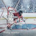 wholesale 925 Sterling Silver Bauer Ice Hockey Stick Pendant Necklace  for Men-0-4