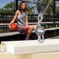 wholesale 925 Sterling Silver Never Give Up Basketball Infinity Pendant Necklace for Women-0-4