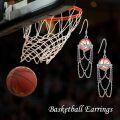 wholesale 925 Sterling Silver Basketball Dangle Drop Earrings for Women-0-3