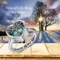 TOUPOP Sterling Silver Tree Of Life Urn Ring For Ashes Memorial Keepsake Jewelry-0-4