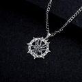 wholesale 925 Sterling Silver Demon Head Pendant Necklace with 3D Design and Chain for Men Women-0-2
