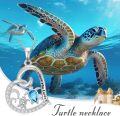 wholesale Heart Jellyfish/sea Turtle/dolphin/starfish Necklace For Women 925 Sterling Silver Ocean Necklace Animal Pendant Ocean Jewelry Christmas Gifts -0-5